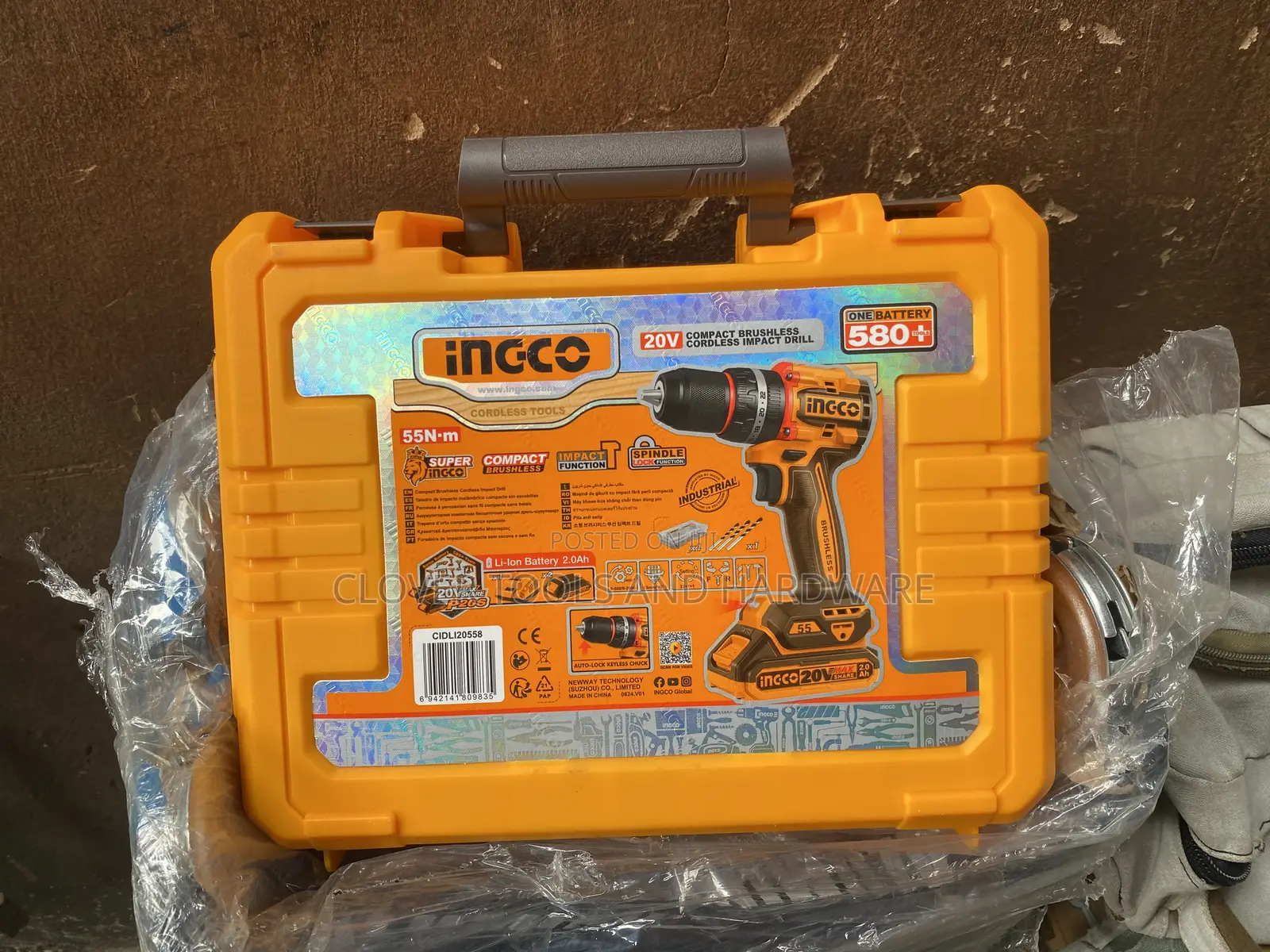 Ingco Compact Brushless Cordless Impact Drill Cidli20558