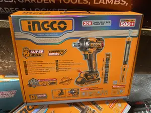 Ingco 20v Cordless 2-Piece Combo Kit. Impact Wrench, Socket
