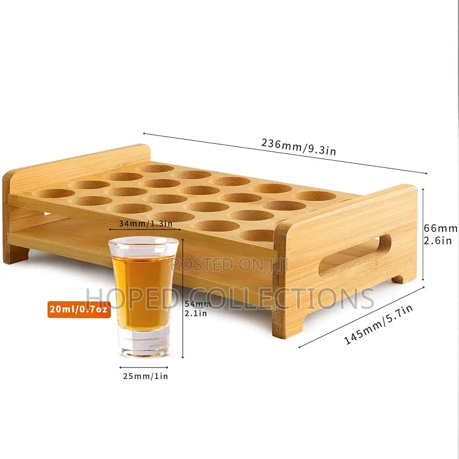 24 PCS Tequila Shot Cups With Rack