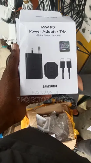 Samsung 65w Pd Power Adapter Trio(Usb-C X2port, Usb -A)