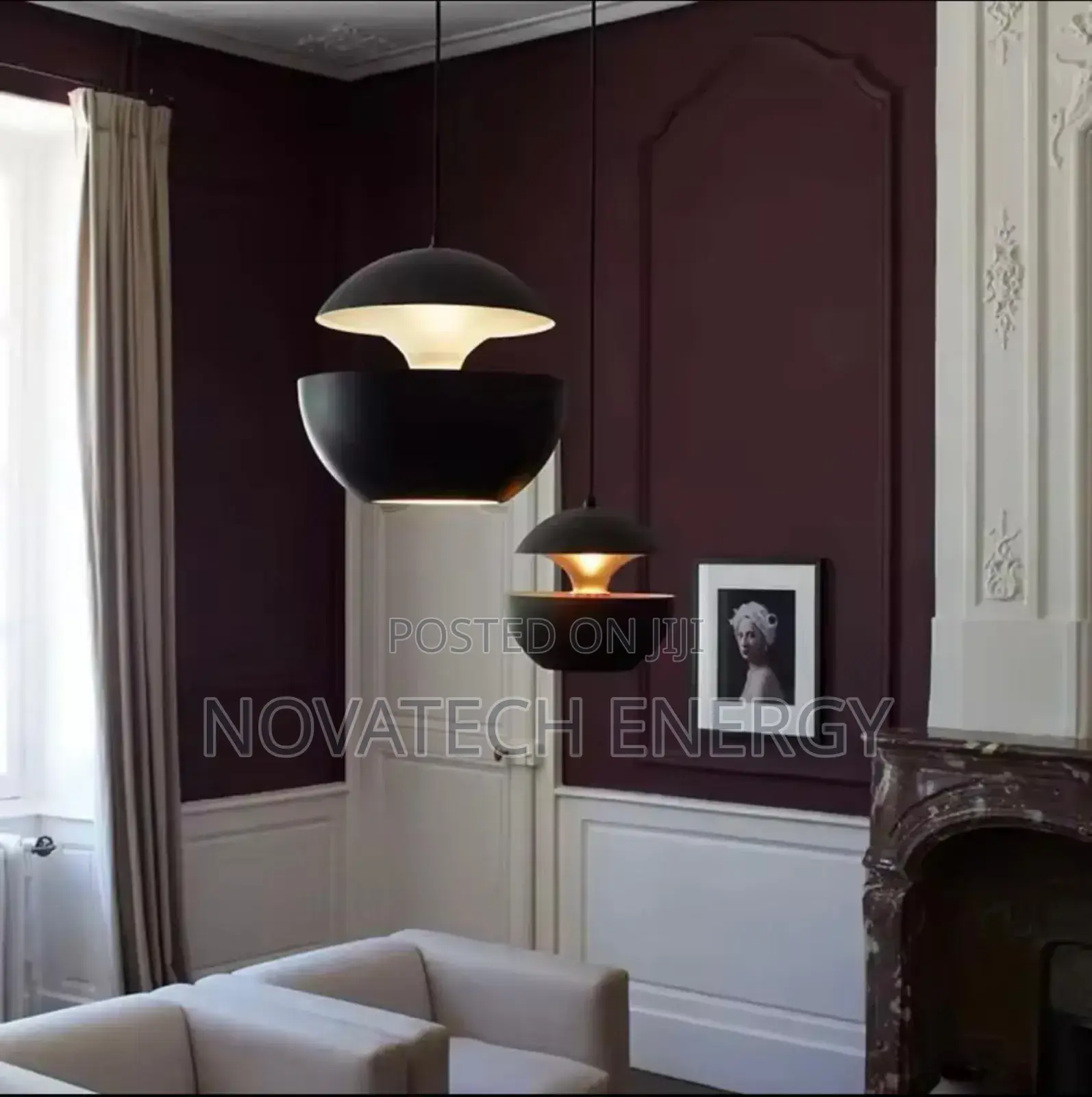 Futuristic Nordic Design Single Dropping Pendant Light
