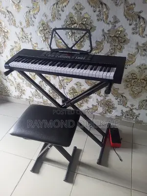 Photo - 61keys Teaching Type Keyboard Piano With Stand and Stool