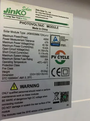 Original 450w Jinko Solar Panels