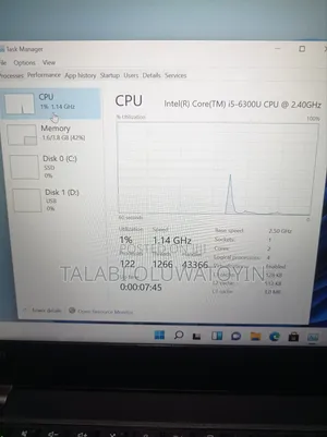 Laptop Lenovo ThinkPad T470 8GB Intel Core i5 SSD 250GB