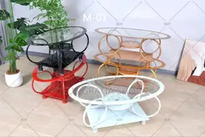 Unique Glass Center Table for Living Room