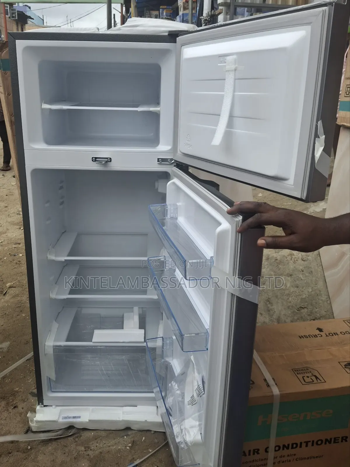 Hisense Double Door Refrigerator- Ref 205dr Silver