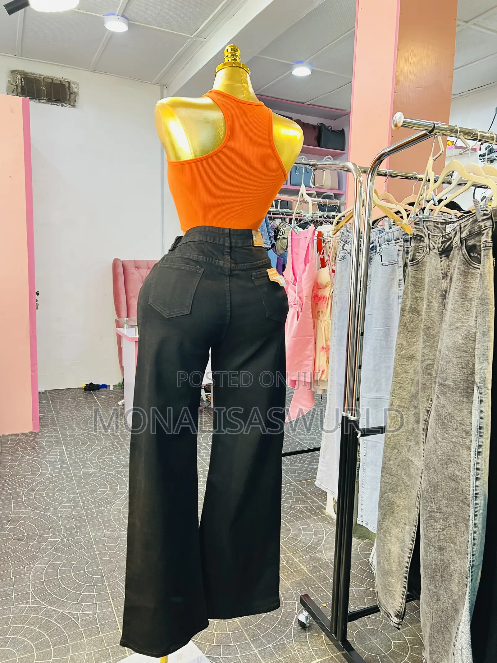 Classy Black Jean With Sequence