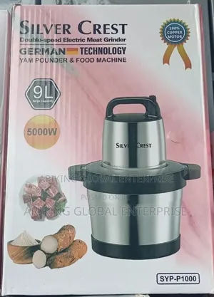 Silver Crest 9.0l Food Processor and Yam Pounding Machine.