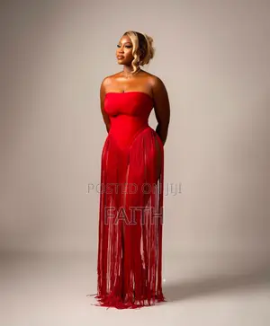 Photo - Tube Tassel Bandage Dress