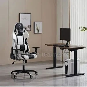 Gaming Chair Electric Adjustable Table 1.2m - Brown Top