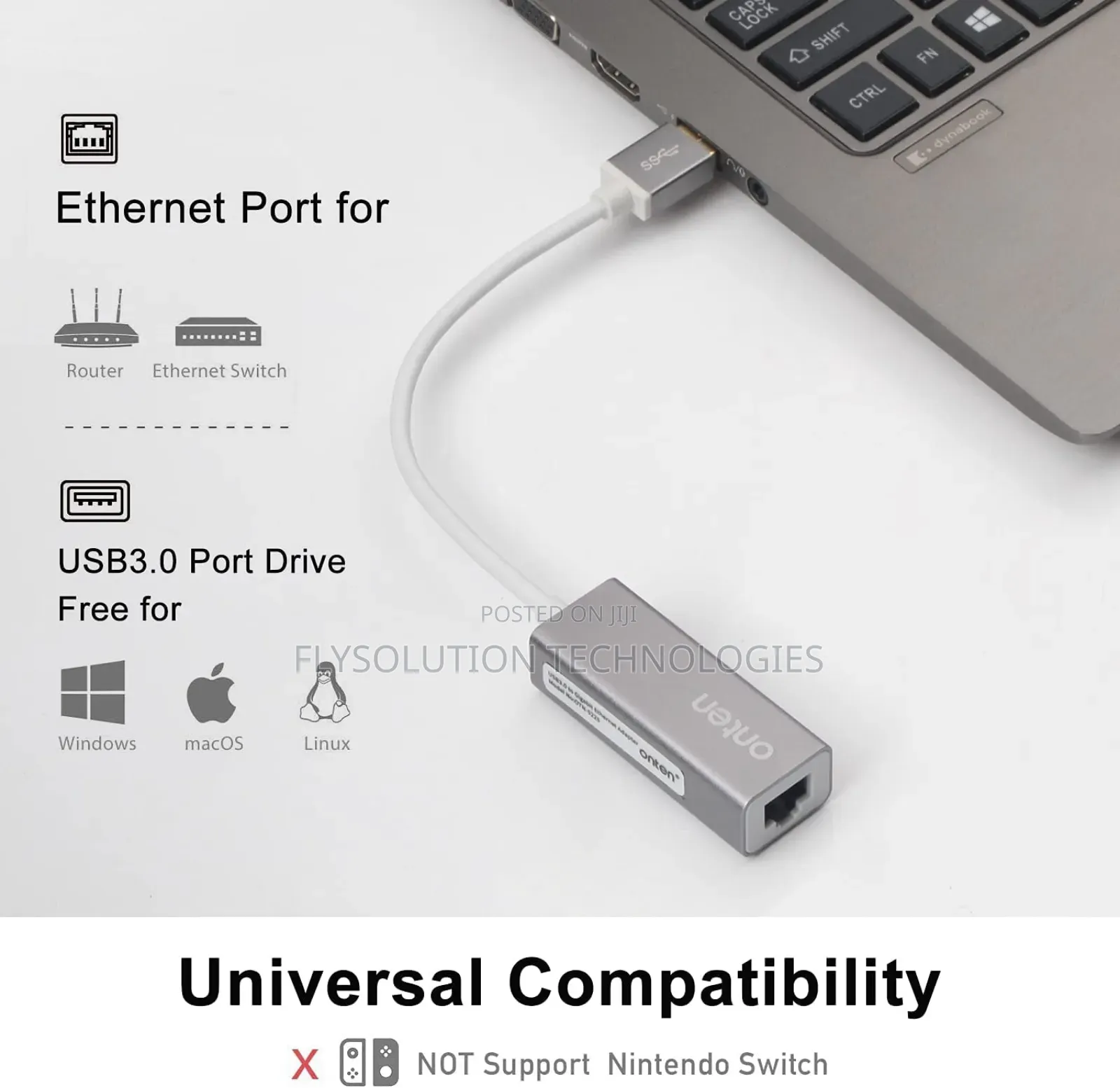 Onten Otn-5225 Usb 3.0 to Lan/Ethernet Adapter