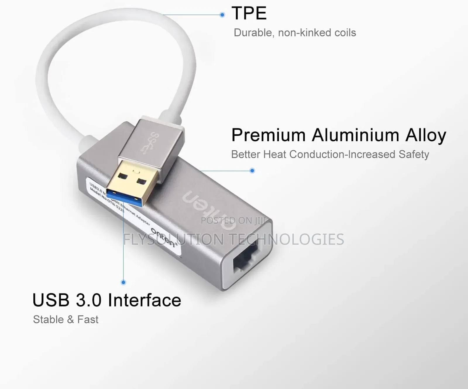 Onten Otn-5225 Usb 3.0 to Lan/Ethernet Adapter