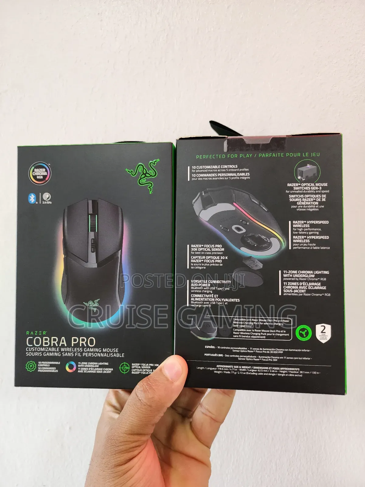 Razer Cobra Pro Wireless RGB Gaming Mouse
