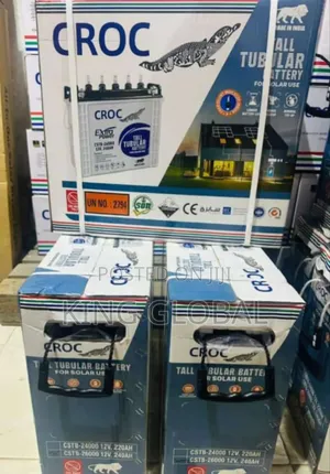 240ah 12v Croc Tall Tubular Battery