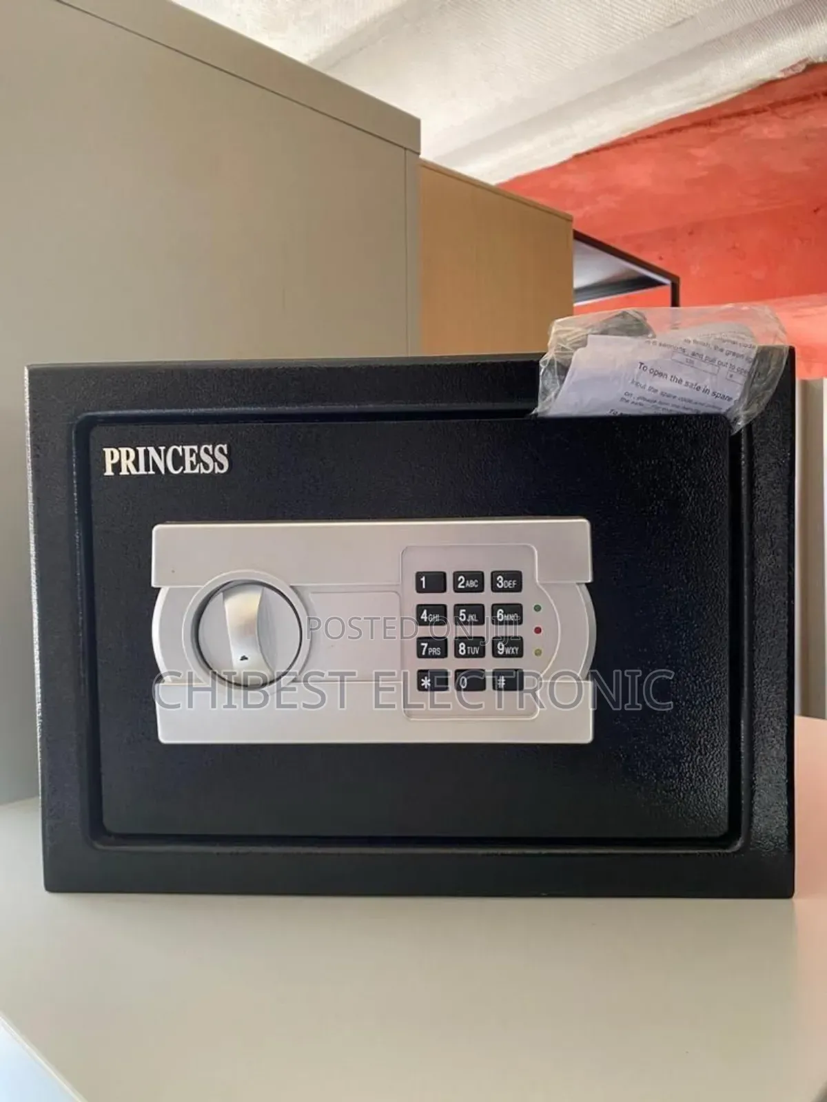 Black Princess Electronic Safe With A Combination Lock