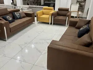 Luxury Contemporary Leather Sofa Set