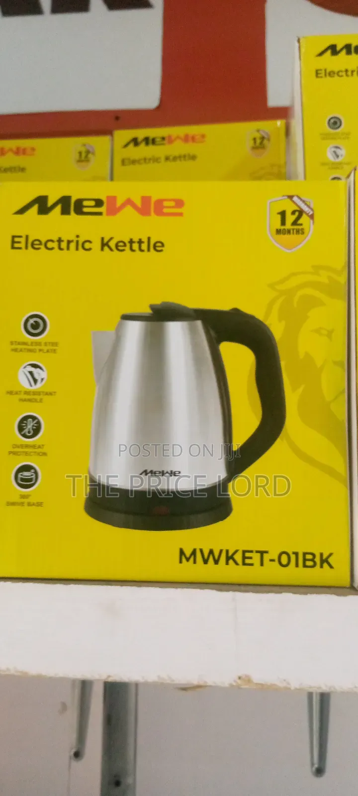 Mewe Electric Kettle 01bk