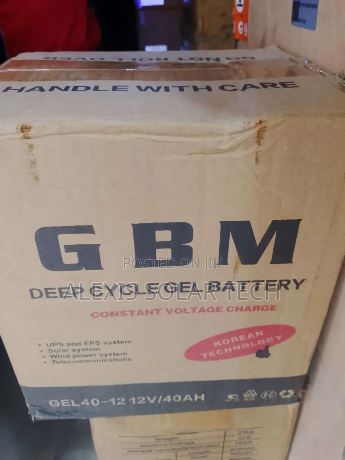 Gbm 40ah 12v Dry Cell Battery