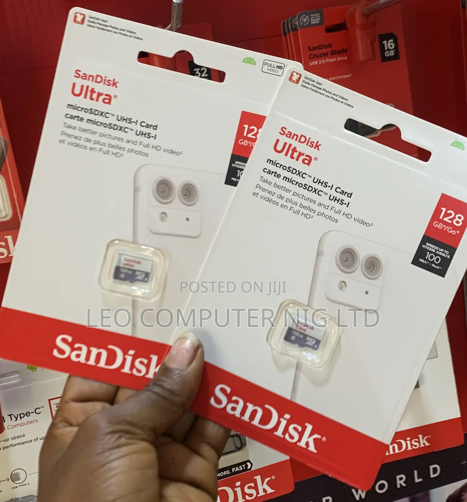 Sandisk Ultra 128gb Microsd 100mb/S Speed Memory Card