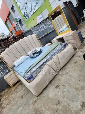 Upholstery Padded Six by Six Bed Stand
