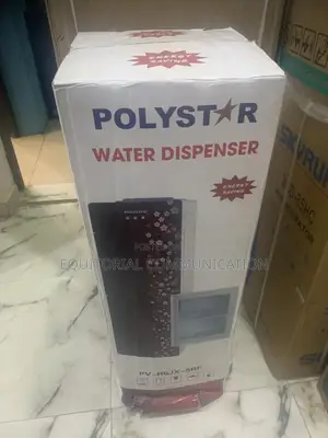 Polystar Dual-Door Water Dispenser With Mini Fridge