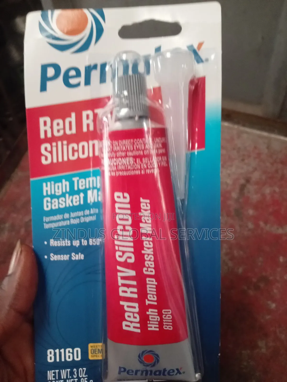 Permatex 81160 High Temperature RTV Red Silicone
