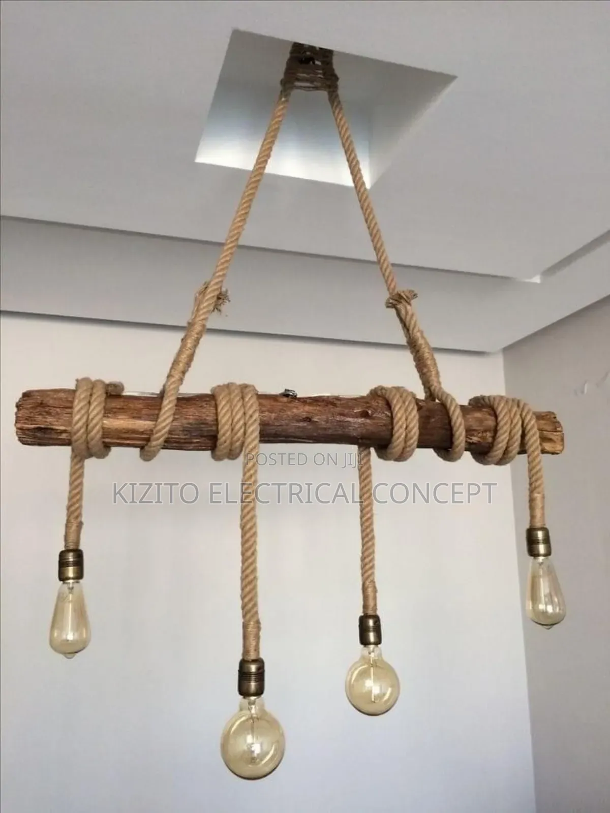 Retro Hemp Rope Dropping Pendant