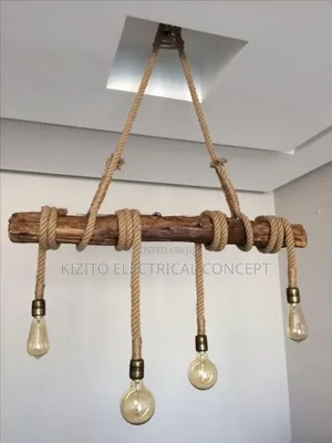 Retro Hemp Rope Dropping Pendant