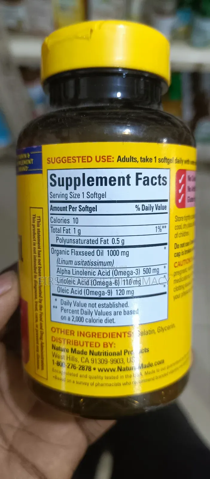 Nature Made Flaxseed Oil 1000mg X 100