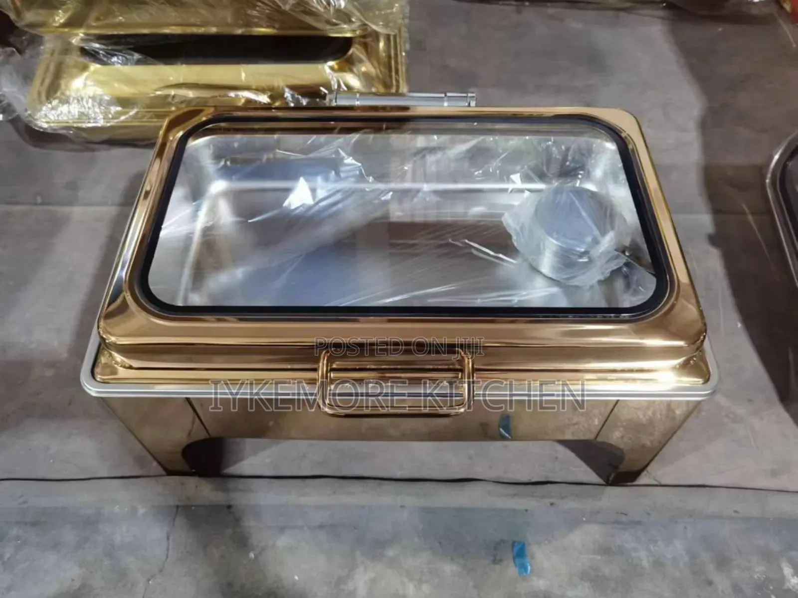 Rectangular Gold Chafing Dish
