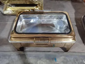 Rectangular Gold Chafing Dish