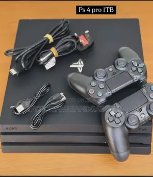 1tb Ps 4 Pro With 2 Pads and Fc26 Plus 11 Other Latest Games