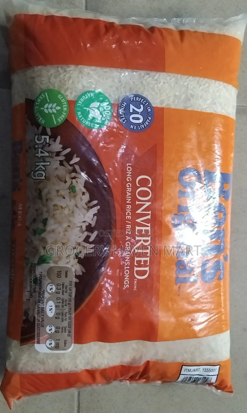 Ben's Original Converted Long Grain Rice 5.4kg - Grocery Haven Mart ...