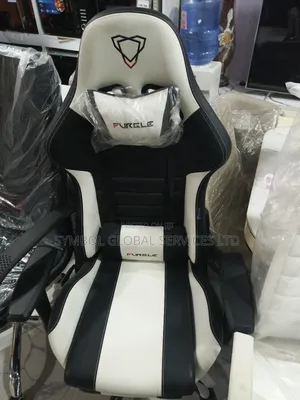 Gaming Chair White and Black Colour