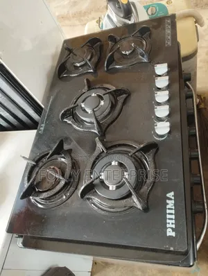 5 Burners Phima Table and Inbuilt Glass Top Cooker