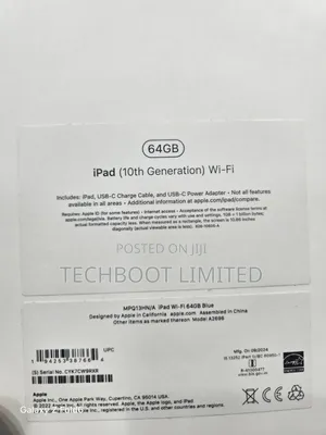 New Apple iPad 10.2 (2020) Wi-Fi 64 GB Blue