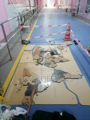 Laser Cut Services/ World Map