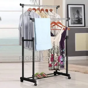 Double Pole Telescopic Clothe Hanger