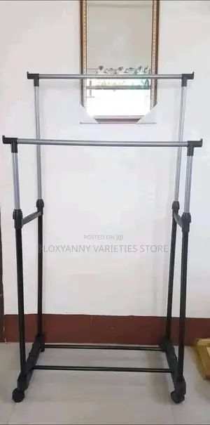 Double Pole Telescopic Clothe Hanger