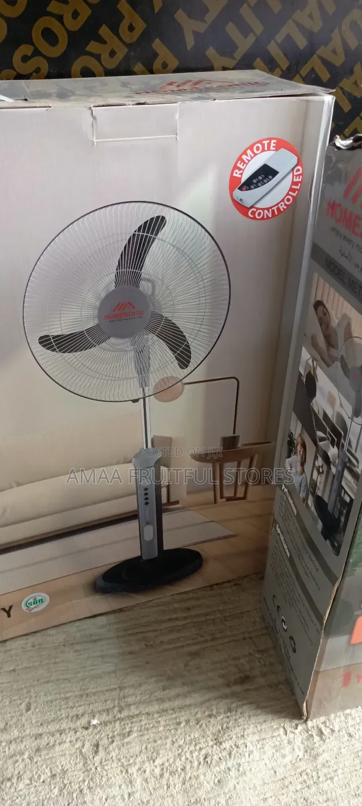 Homesonic Rechargeable Fan 18"