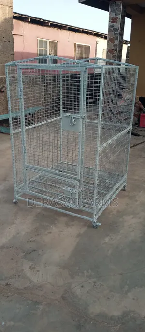 Dog Cage Fabricated With 3mm Galvanized Wire Net