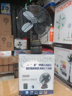 8" Portable Rechargeable Fan Eal