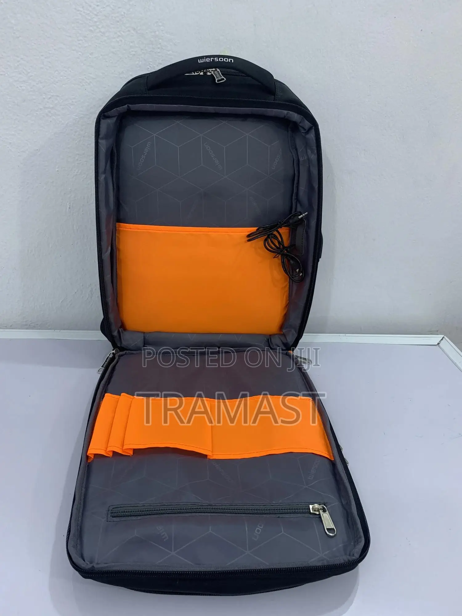 Quality Wiersoon Black Laptop Backpack