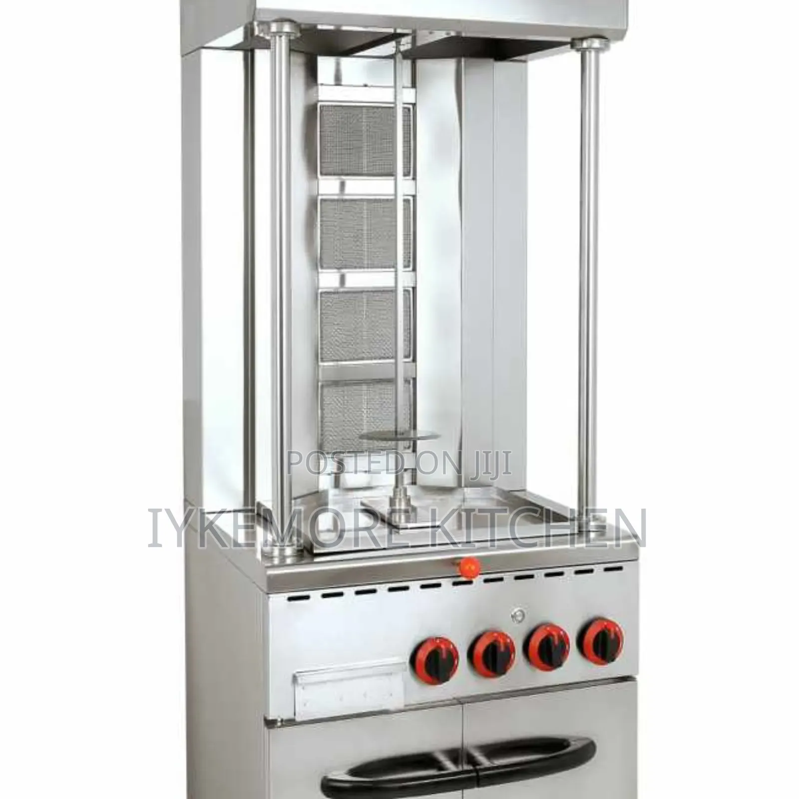 4 Burner Shawarma Gas Grill Machine