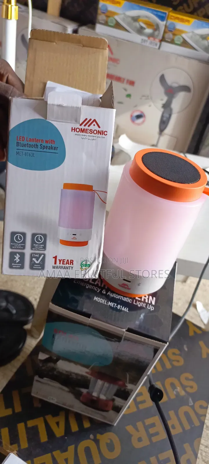 Homesonic Led Lantern With Bluetooth Speaker
