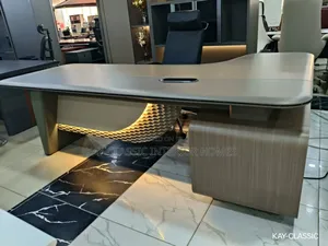 Super Executive Table And Bookshelf