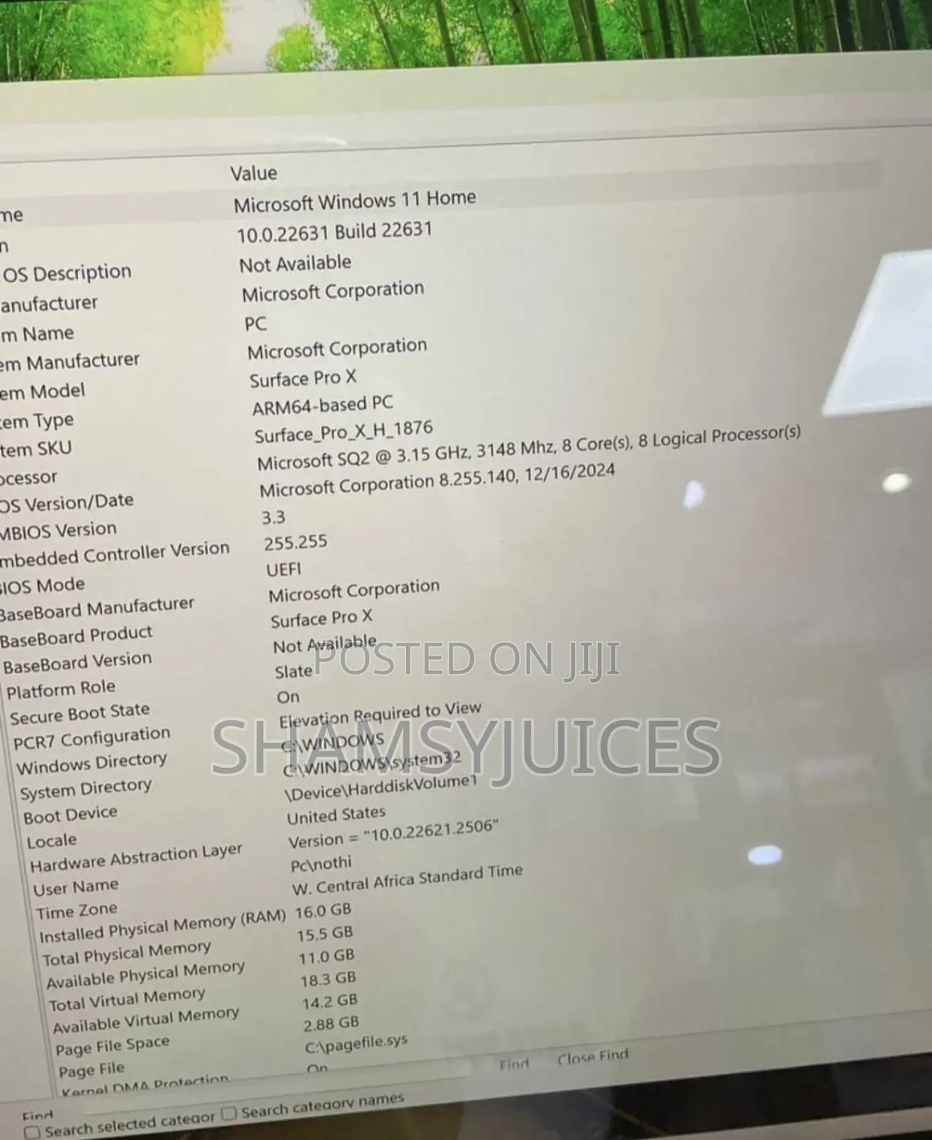 Laptop Microsoft Surface Pro X 16GB SSD 256GB