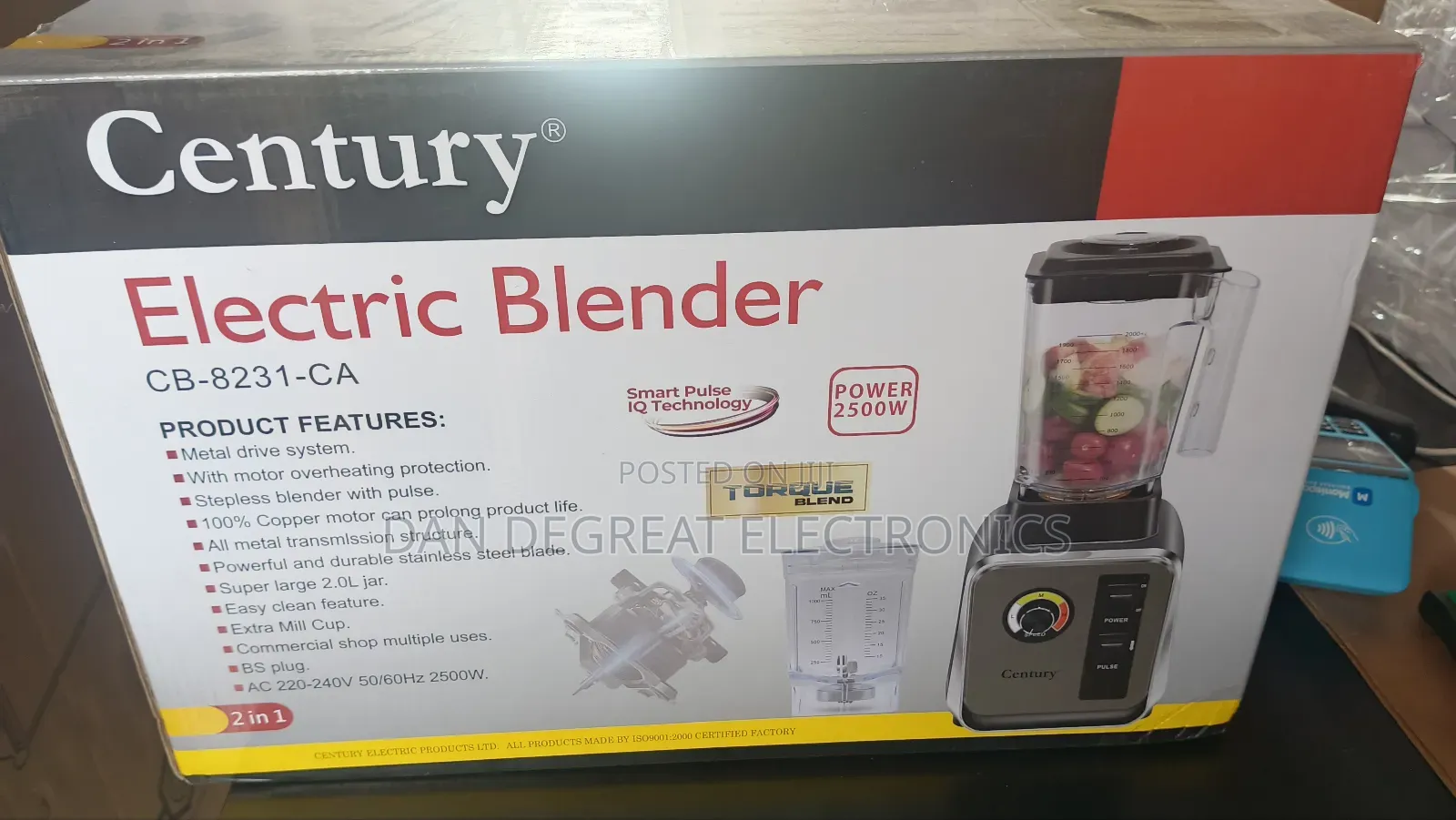 Century Cb-8231-Ca Electric Blender