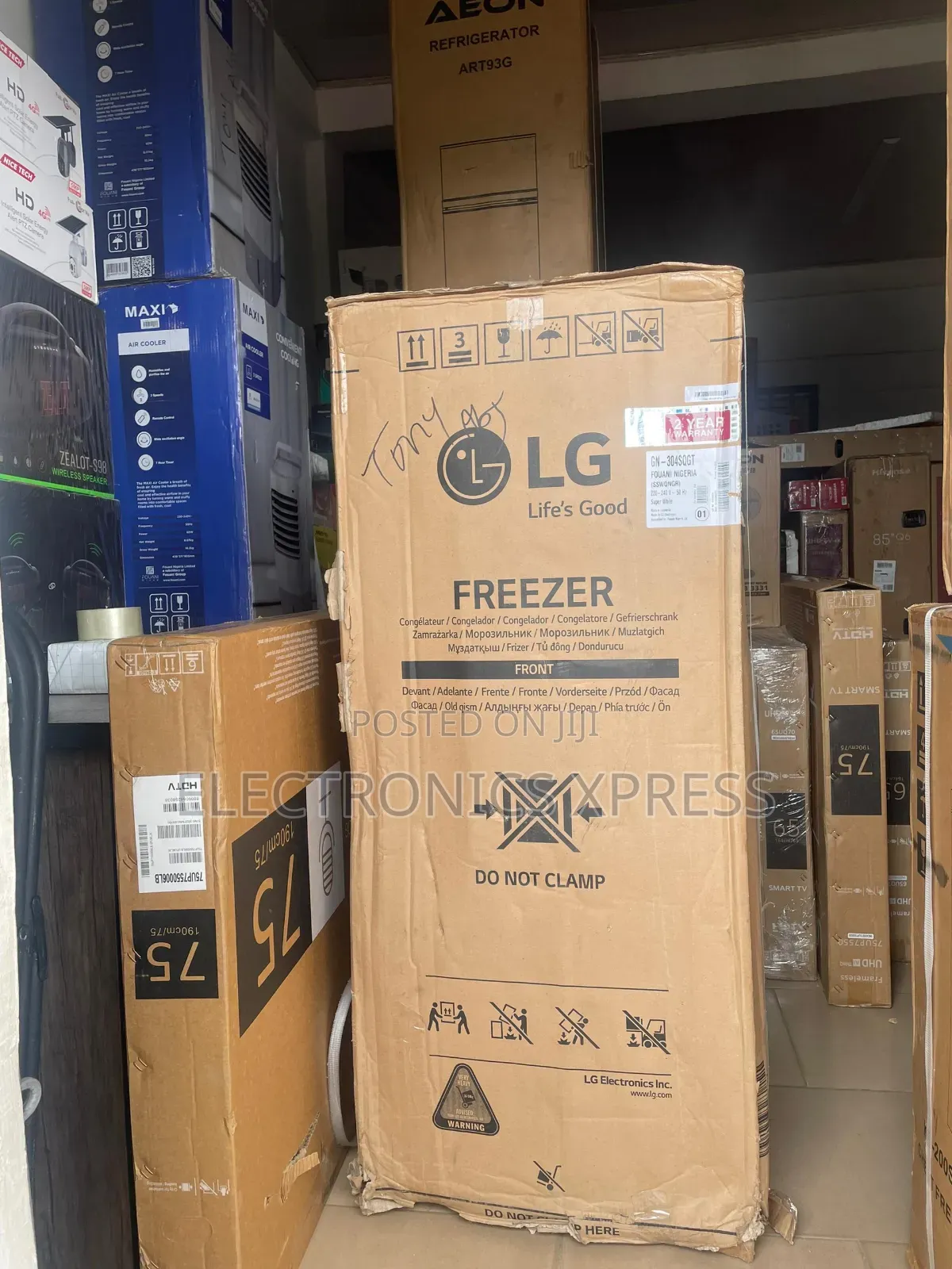 Lg Standing Freezer 168l