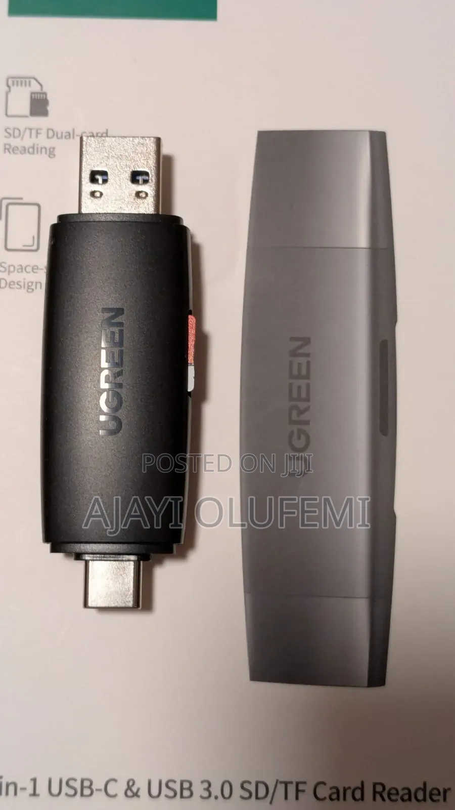 Ugreen 2 in 1 Card Reader (Usb to Sd Micro Sd / Tf Card)